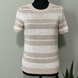 ⭐️ BANANA REPUBLIC 100% Italian Linen Short Sleeve Sweater ⭐️